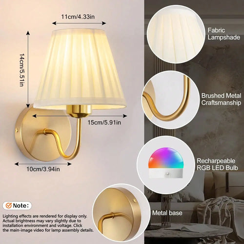 Battery-Powered Wall Light