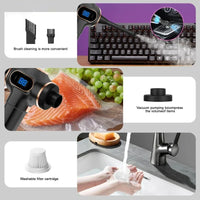 Wireless Vacuum Cleaner Dual Use for Home and Car High Power Home Appliance With display Screen Carpet Sofa Car Cleaner
