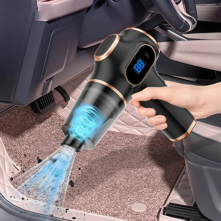 Wireless Vacuum Cleaner Dual Use for Home and Car High Power Home Appliance With display Screen Carpet Sofa Car Cleaner