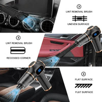 Wireless Vacuum Cleaner Dual Use for Home and Car High Power Home Appliance With display Screen Carpet Sofa Car Cleaner