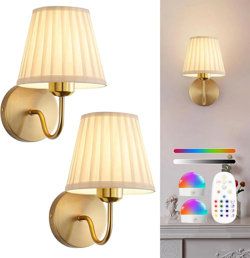 Battery-Powered Wall Light